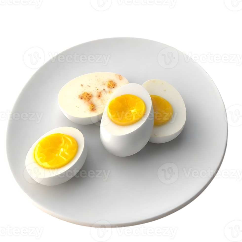 boiled egg chicken  AI Generative png