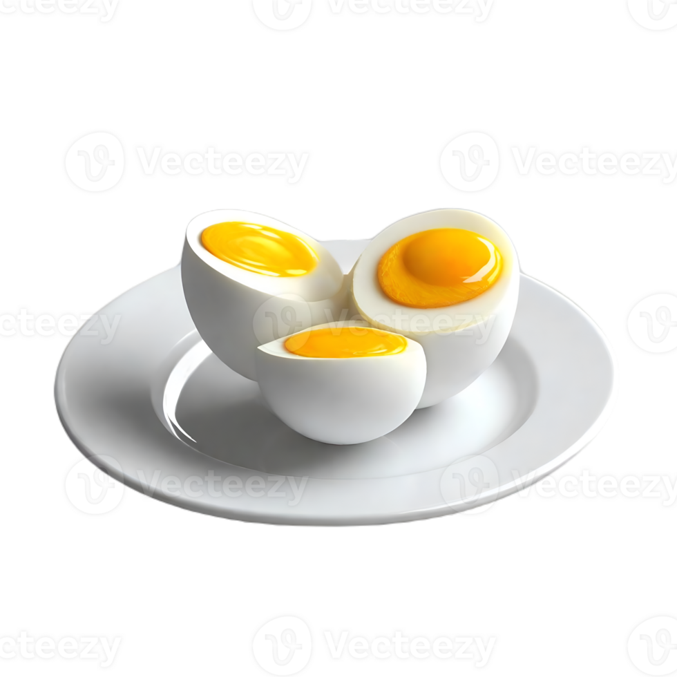 Half Boiled Eggs AI Generative 27727972 PNG