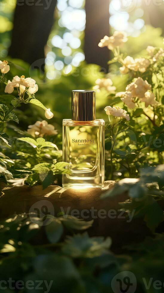 Garden Soothing Afternoon Radiance Serum Product Showcase AI generated photo