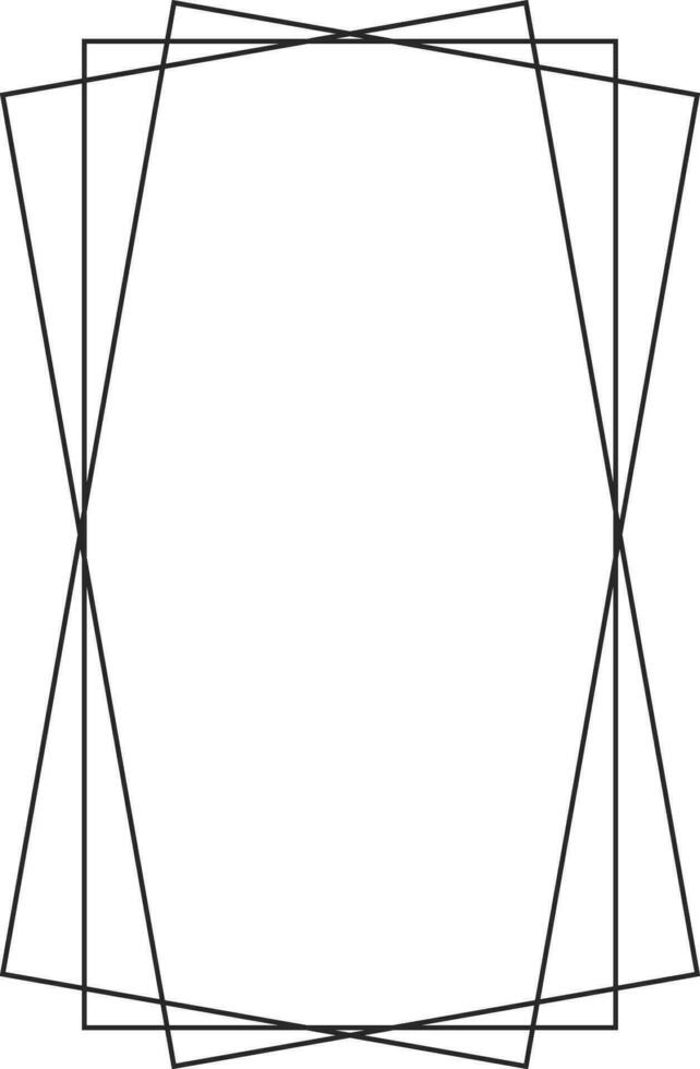 Geometric polygonal photo frames, vector abstract frames geometric shift