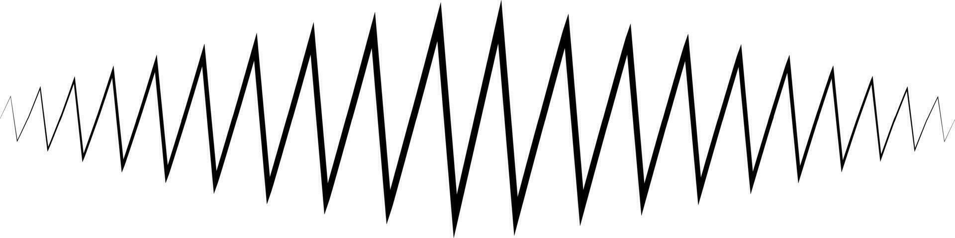 Audio sound wave. Sound wave amplitude tattoo voice recording ringtones vector