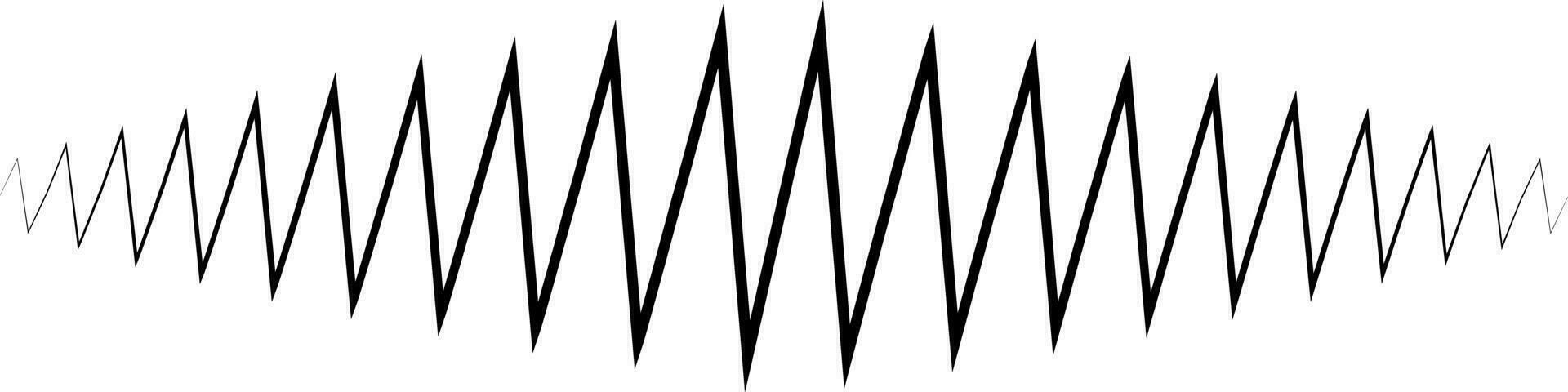 Audio sound wave. Sound wave amplitude tattoo voice recording ringtones vector