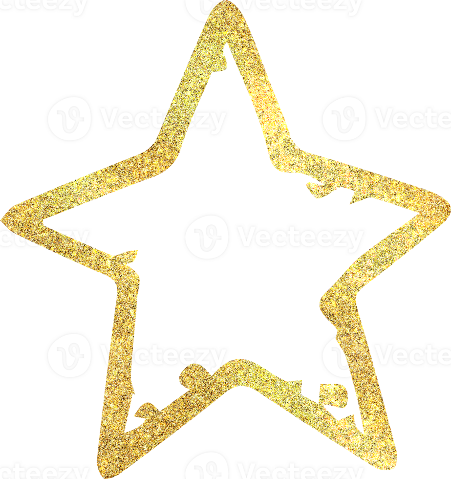 Golden star icon png
