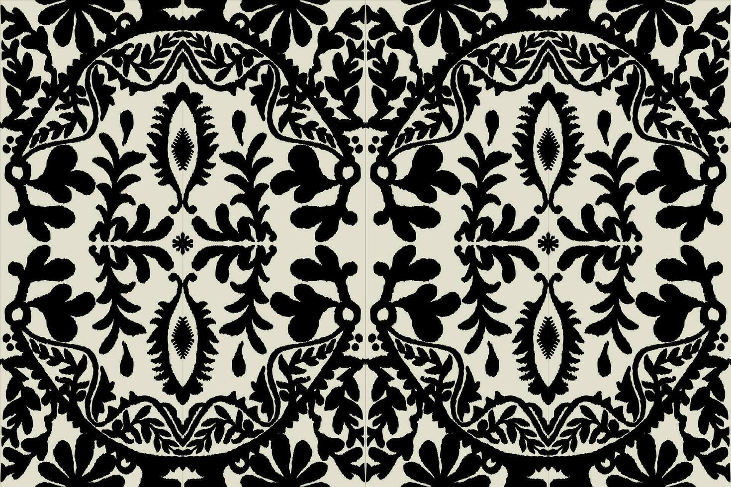 Floral vintage seamless pattern for retro wallpapers. Enchanted Vintage Flowers. Arts and Crafts movement inspired. Design for wrapping paper, wallpaper, fabrics and fashion clothes. Ikat pattern. vector