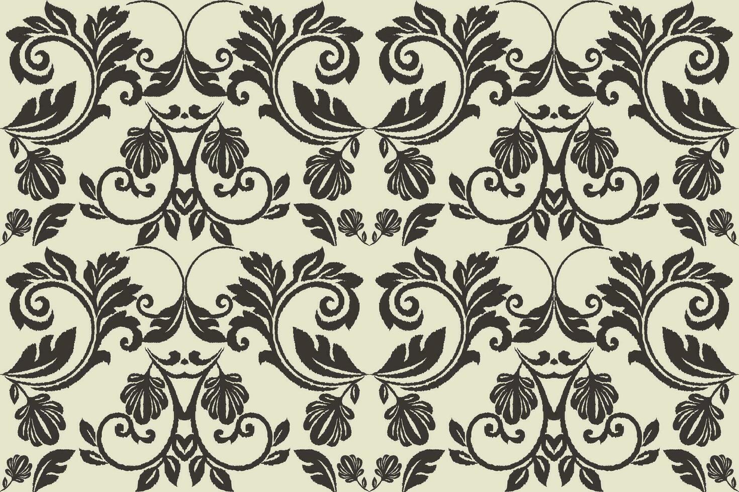 Floral vintage seamless pattern for retro wallpapers. Enchanted Vintage Flowers. Arts and Crafts movement inspired. Design for wrapping paper, wallpaper, fabrics and fashion clothes. Ikat pattern. vector