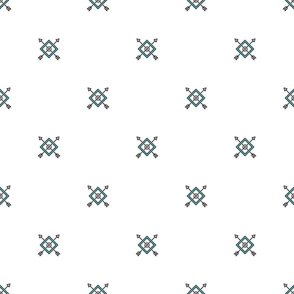 a seamless pattern with a cross and arrow on a white background vector