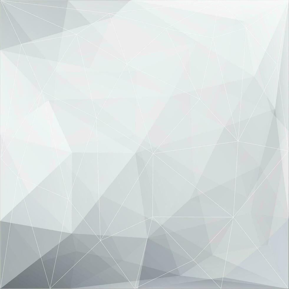 abstract gray polygonal background with white lines vector