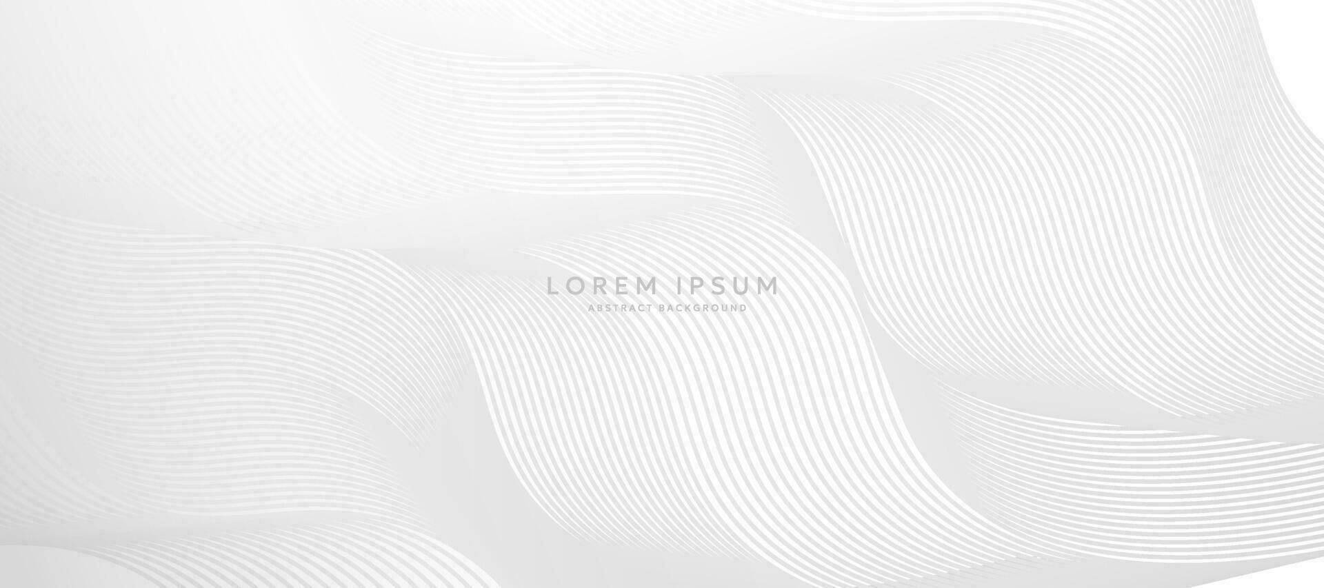 White curve abstract background vector illustration. curved banner background