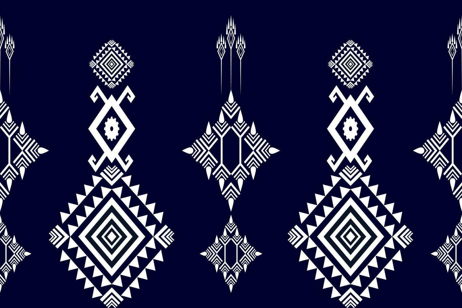 Ethnic geometric pattern, seamless design for background or wallpaper. vector