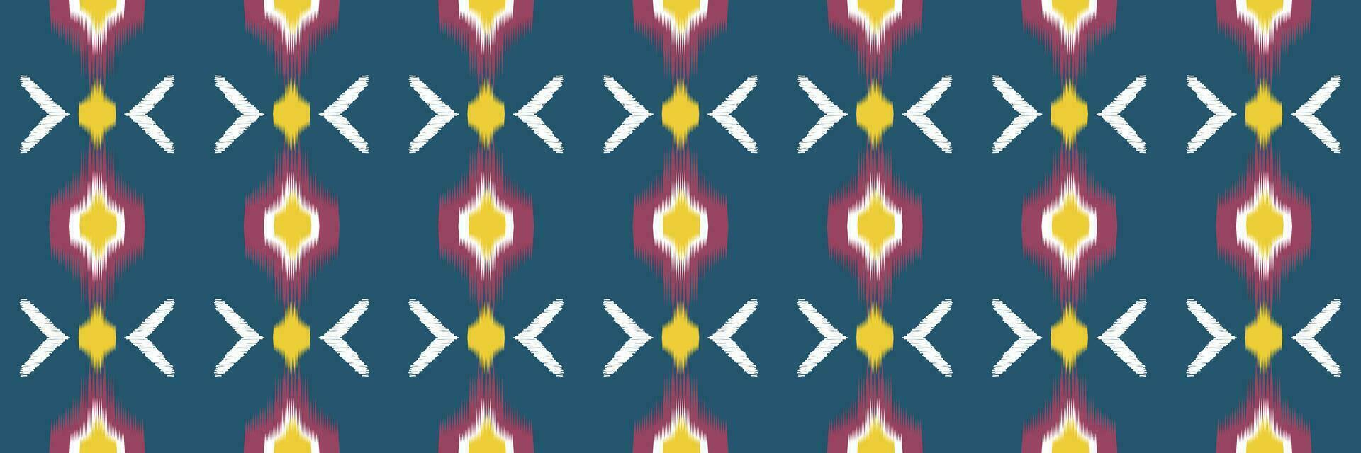 Seamless pattern, traditional ethnic pattern on blue background, Aztec abstract vector pattern