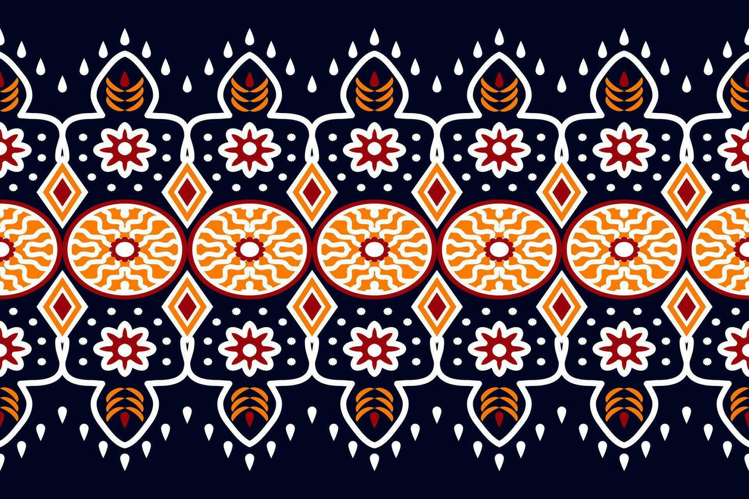 Oriental ethnic pattern traditional background design for carpet,wallpaper,clothing,wrapping,batik,fabric. vector