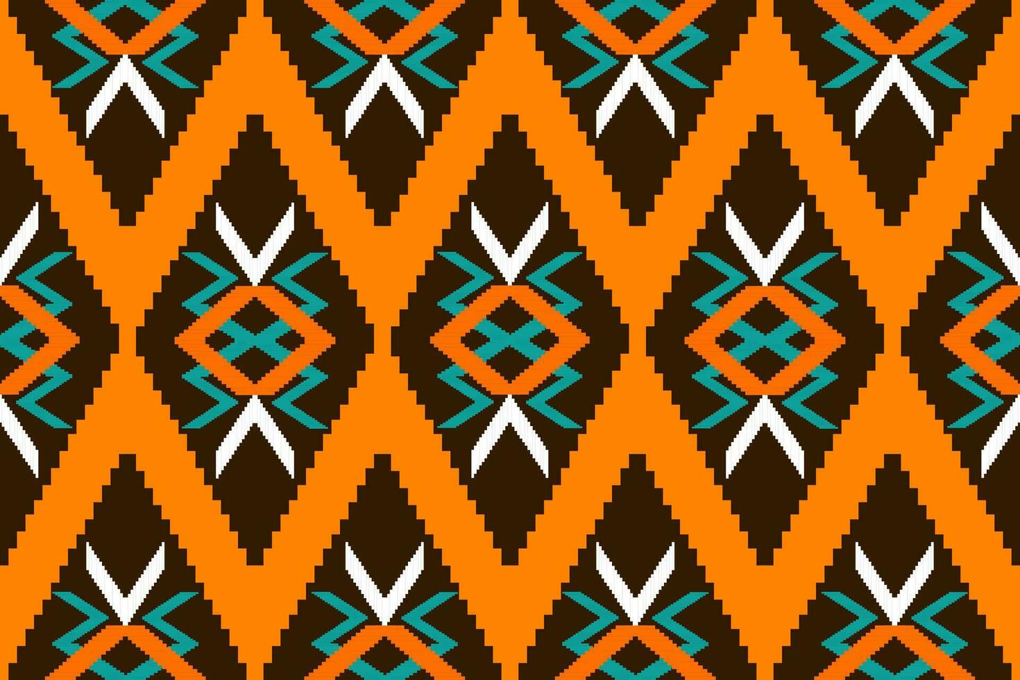 Seamless fabric pattern with traditional ornaments Design for backgrounds, carpets, wallpapers, clothes, wraps, batik, fabrics. vector