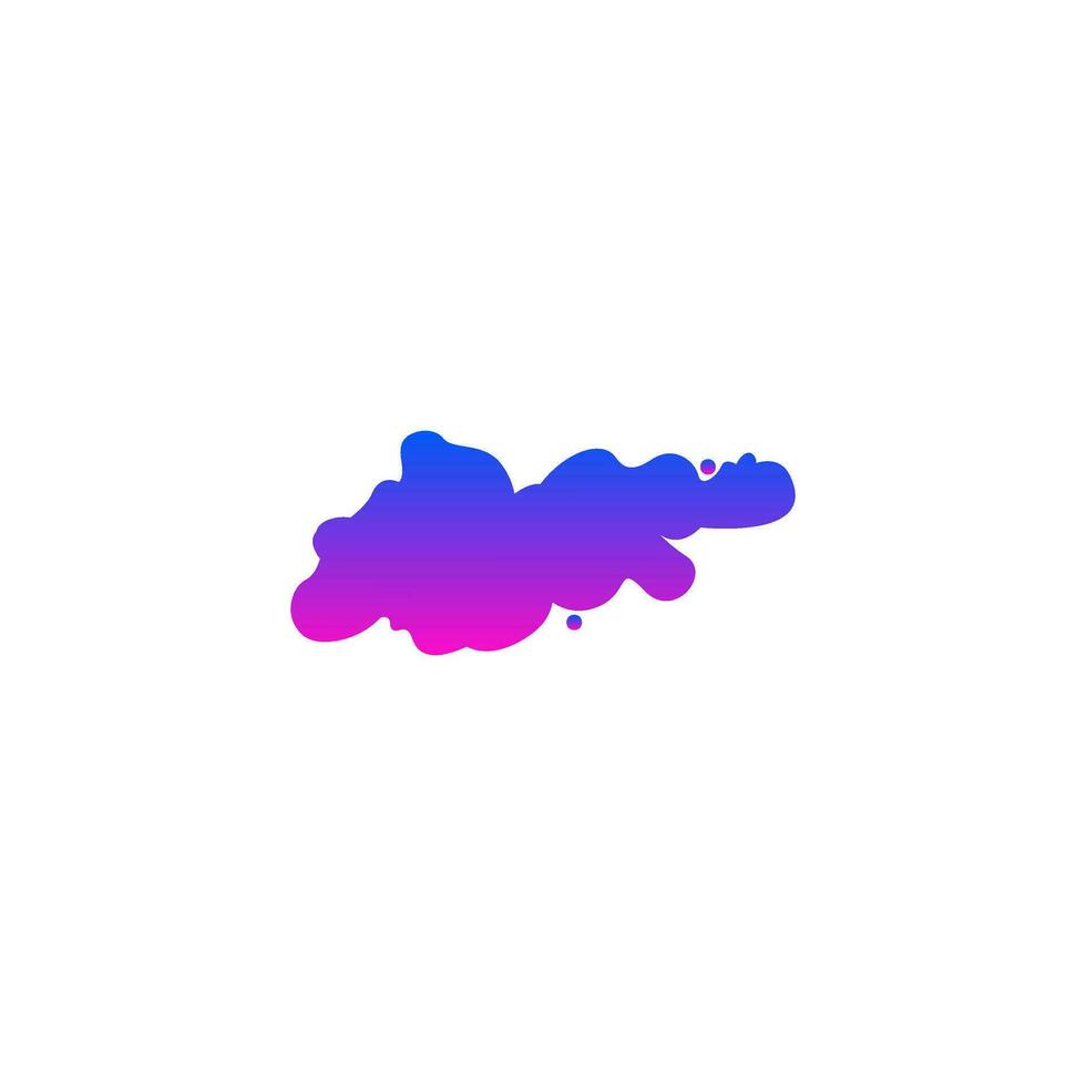 un rosado y azul nube logo en un blanco antecedentes vector