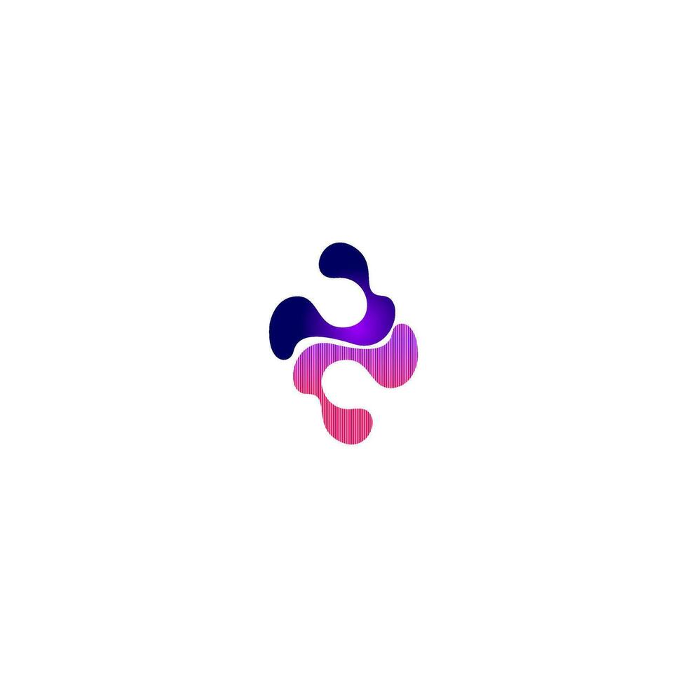 a logo for a company that is made up of a swirl vector