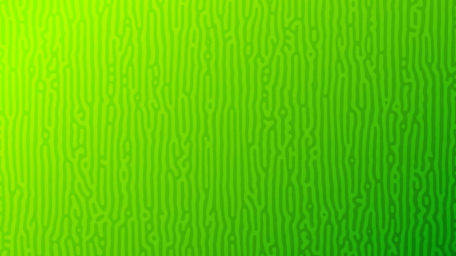 Green Turing reaction gradient background. Abstract diffusion pattern with chaotic shapes. Vector illustration.