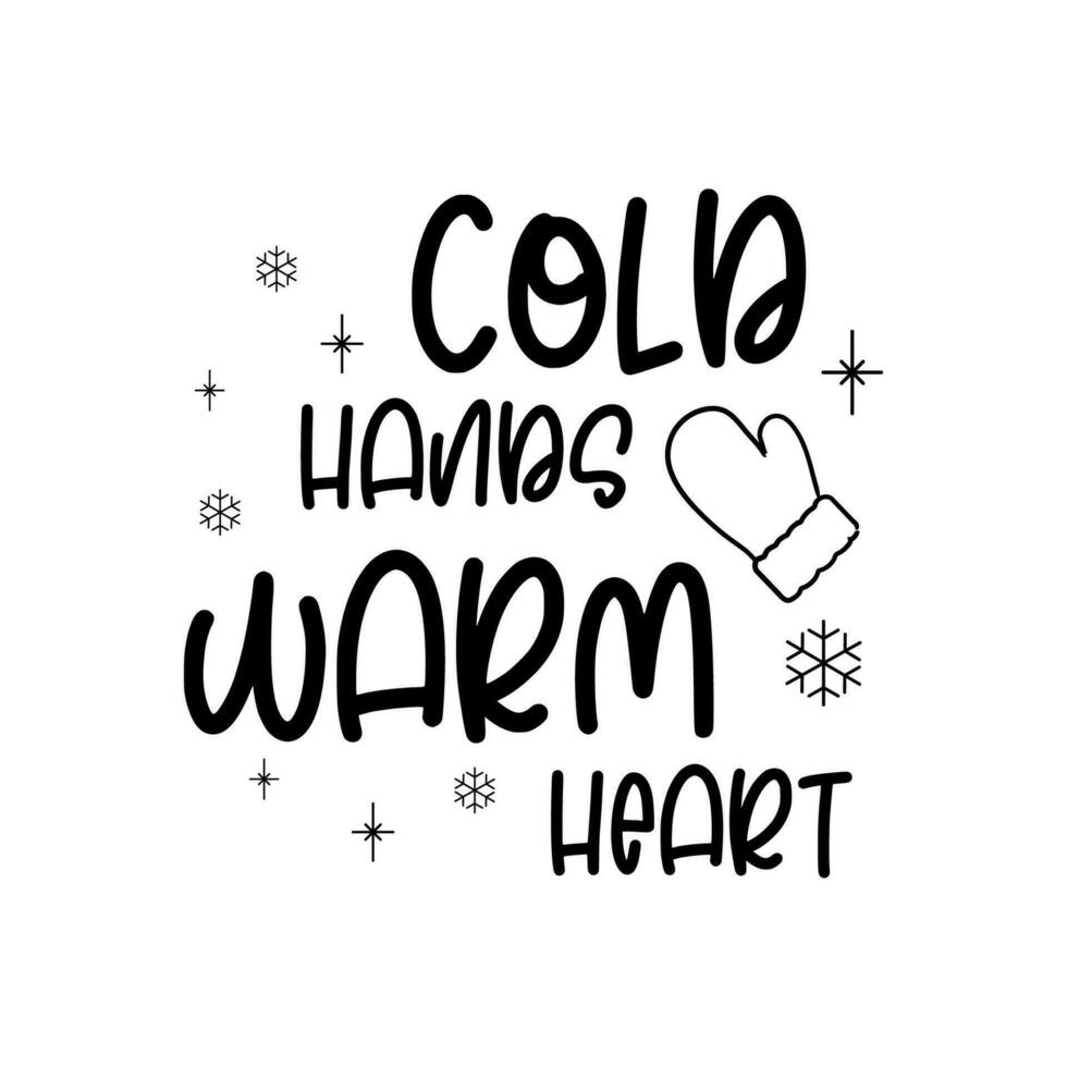 letras caligrafía invierno, nuevo año, Navidad. vector