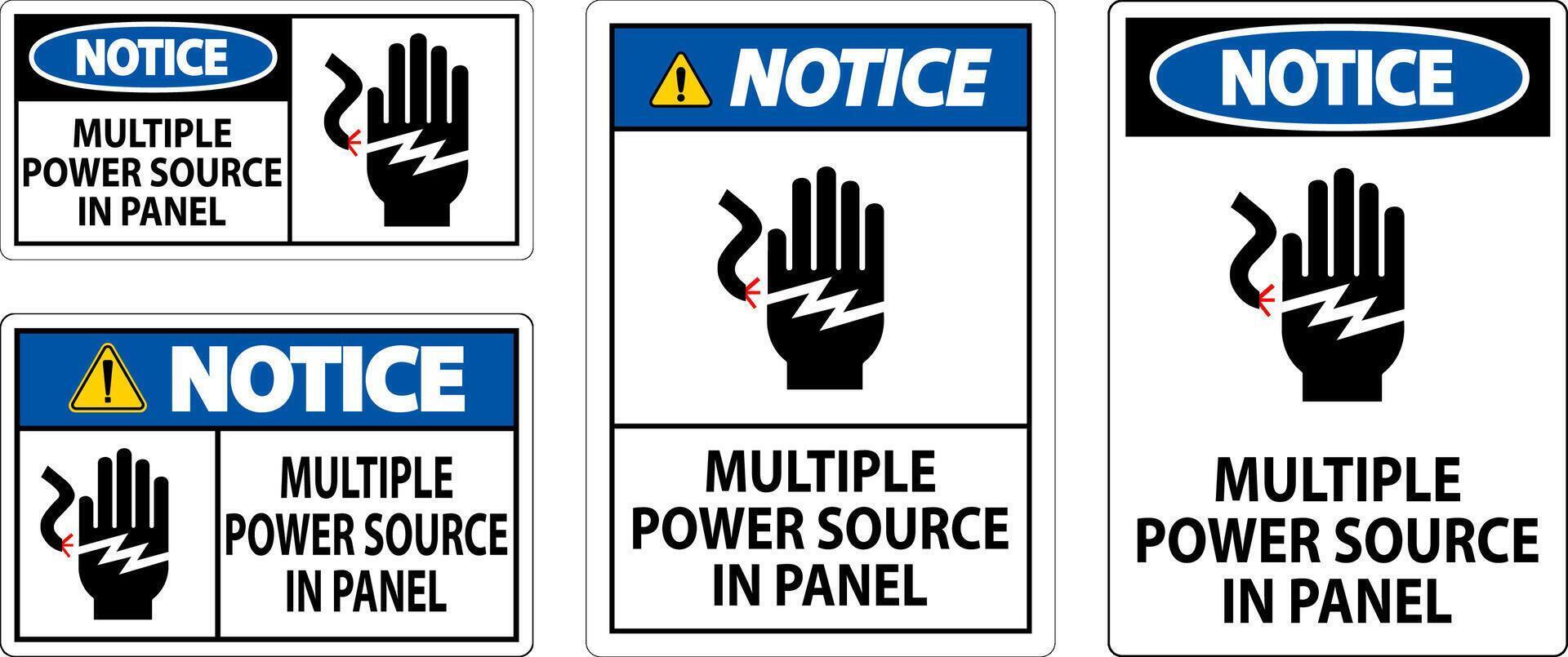 darse cuenta firmar múltiple poder fuente en panel vector