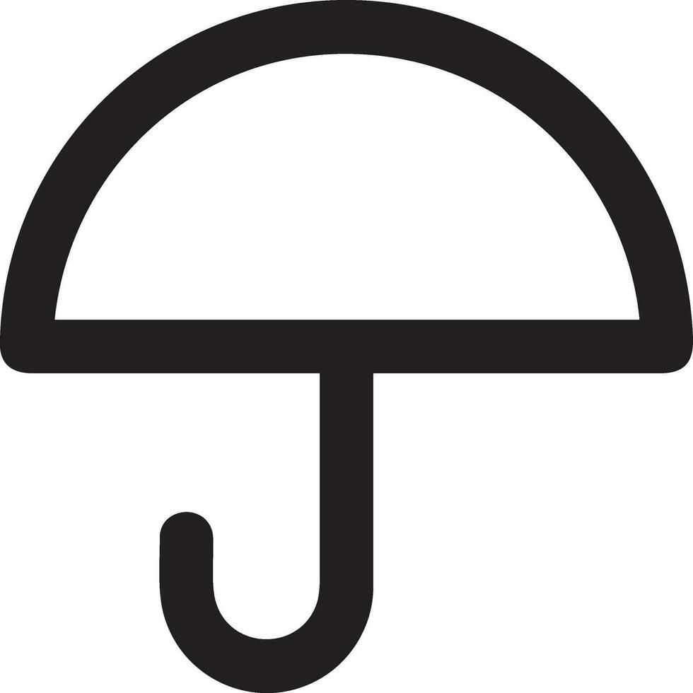 Umbrella protection icon symbol vector image. Illustration of the safety protect umbrella security design image