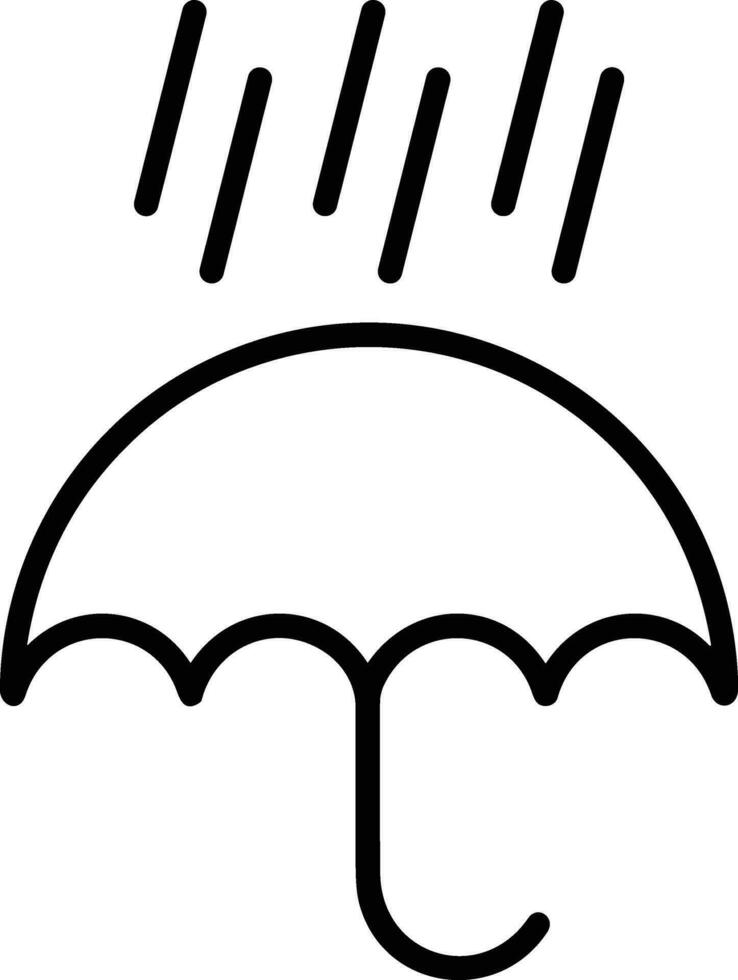 Umbrella protection icon symbol vector image. Illustration of the safety protect umbrella security design image