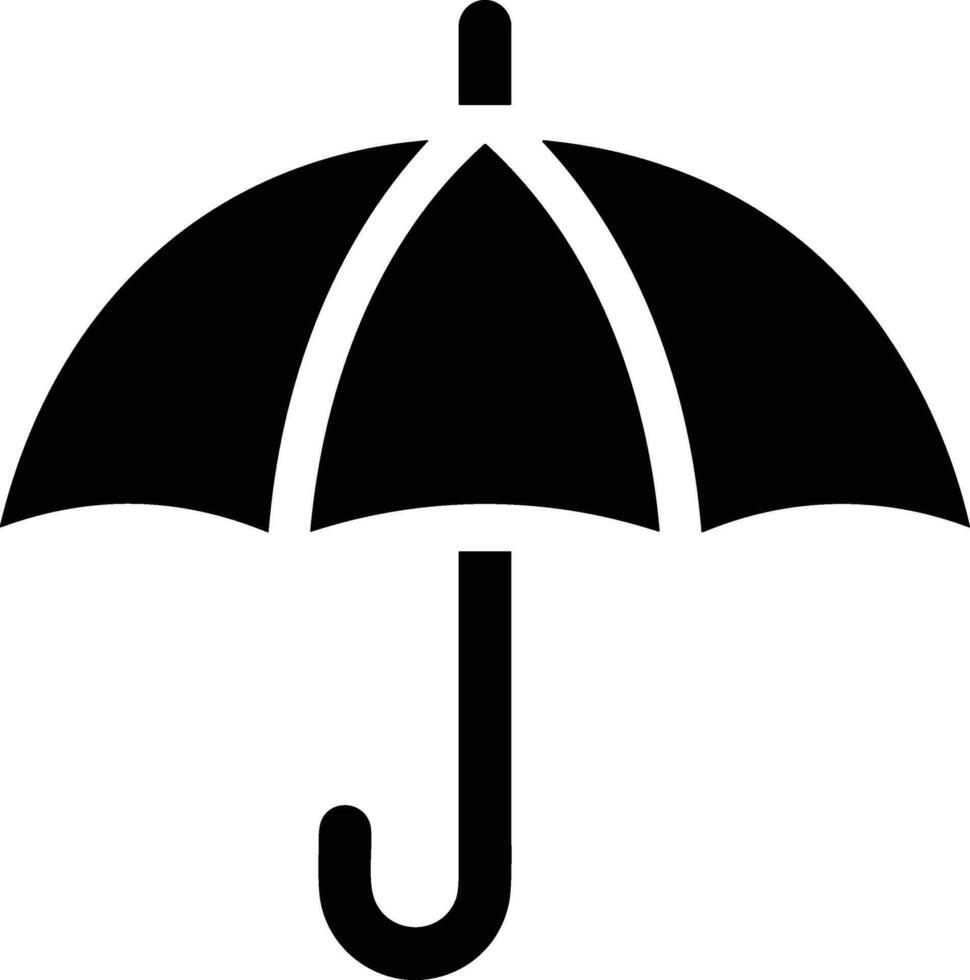 Umbrella protection icon symbol vector image. Illustration of the safety protect umbrella security design image