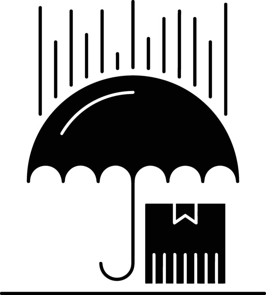 Umbrella protection icon symbol vector image. Illustration of the safety protect umbrella security design image