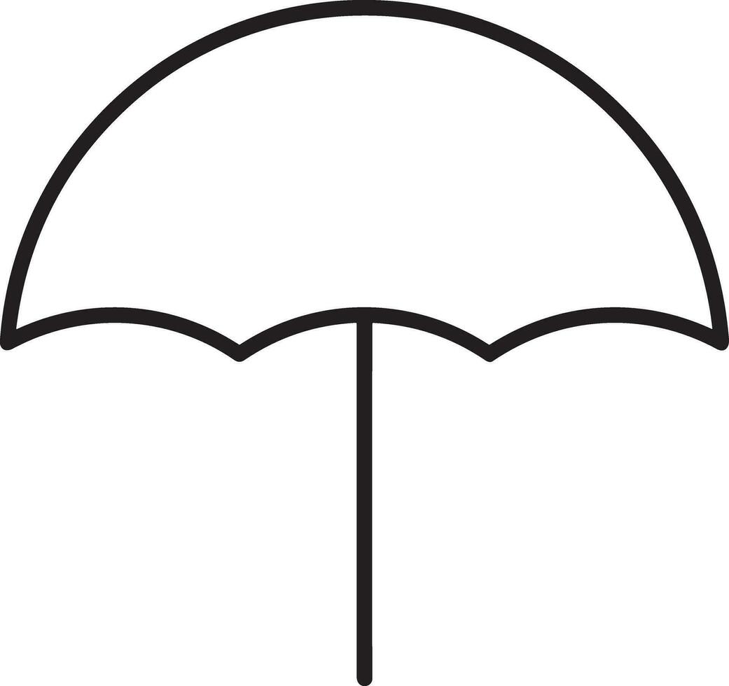 Umbrella protection icon symbol vector image. Illustration of the safety protect umbrella security design image