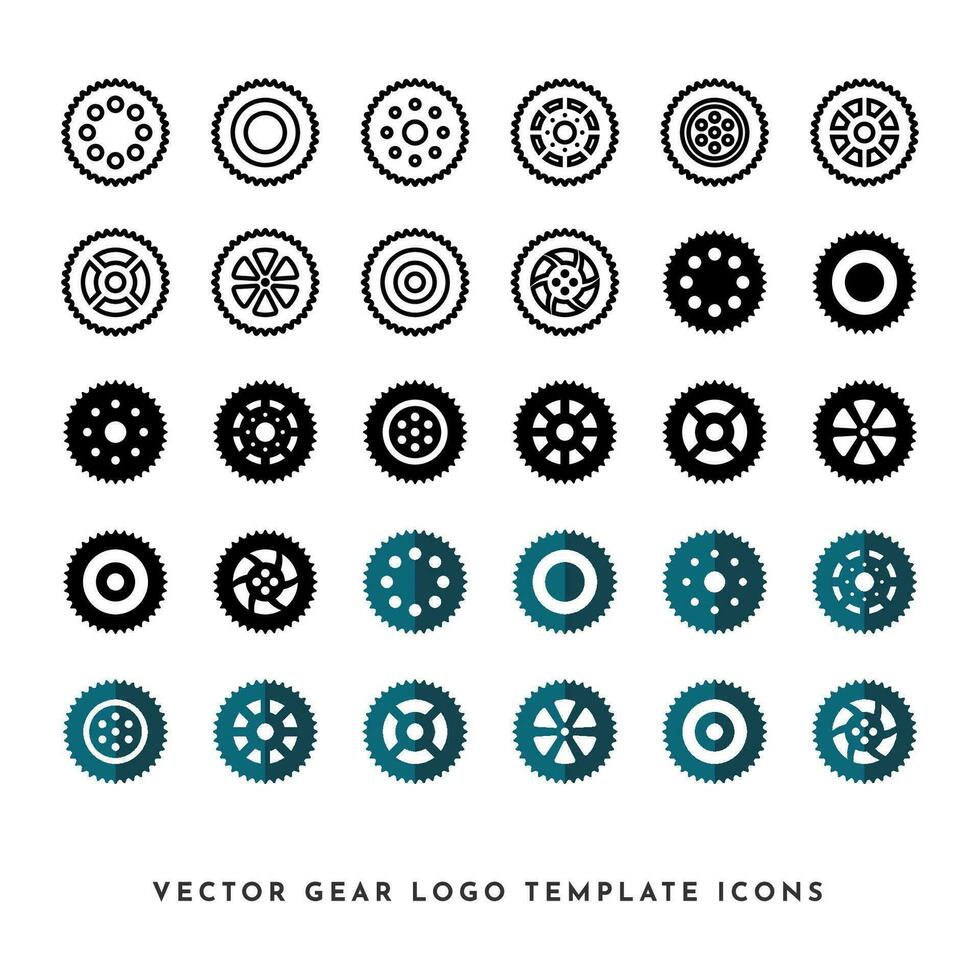 Vector Gear Icon Collection