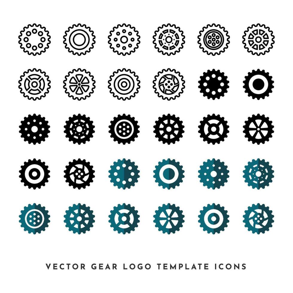 Vector Gear Icon Collection