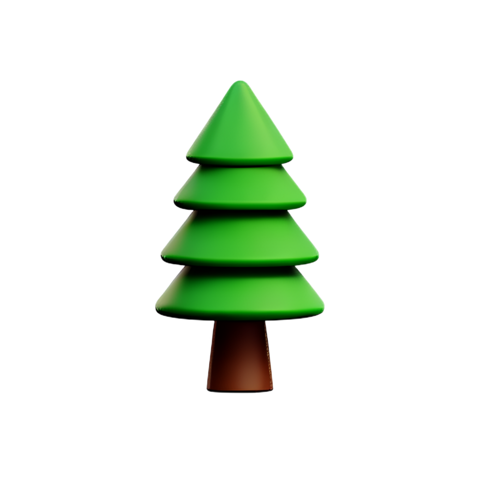 Tree 3d icon illustration png