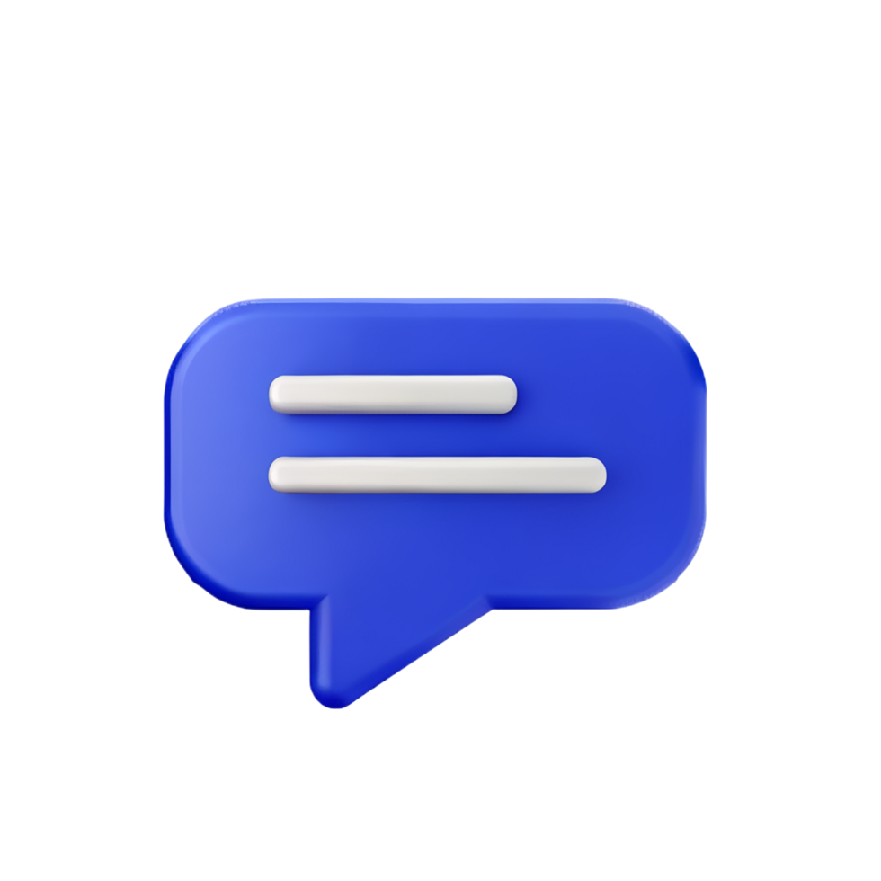 chat 3d rendering icon illustration png