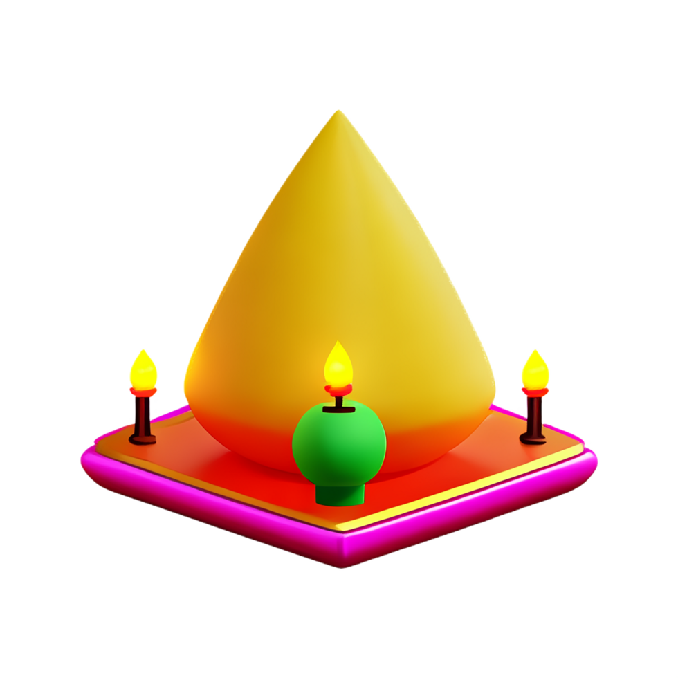 Diwali 3d Rendern Symbol Illustration png