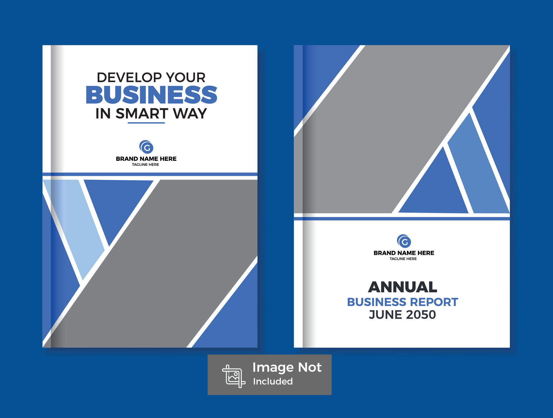 Geometric Corporate Business Brochure Cover Design Template in A4. Can Geometric Corporate Business Brochure Cover Design Template in A4. Can