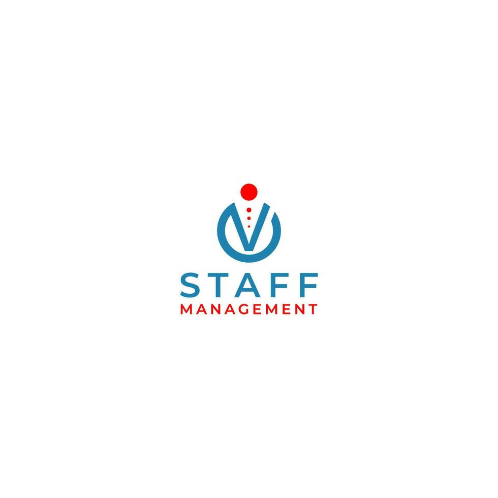 CV Staff Management Logo Design Vector