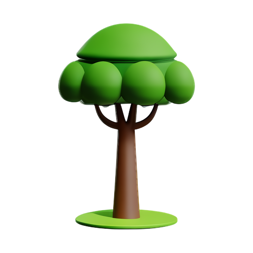 Tree 3d icon illustration png