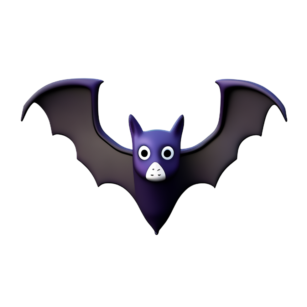 bat 3d rendering icon illustration png