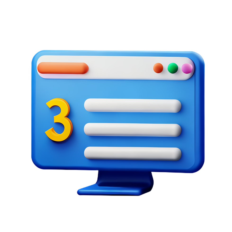 coding 3d rendering icon illustration png