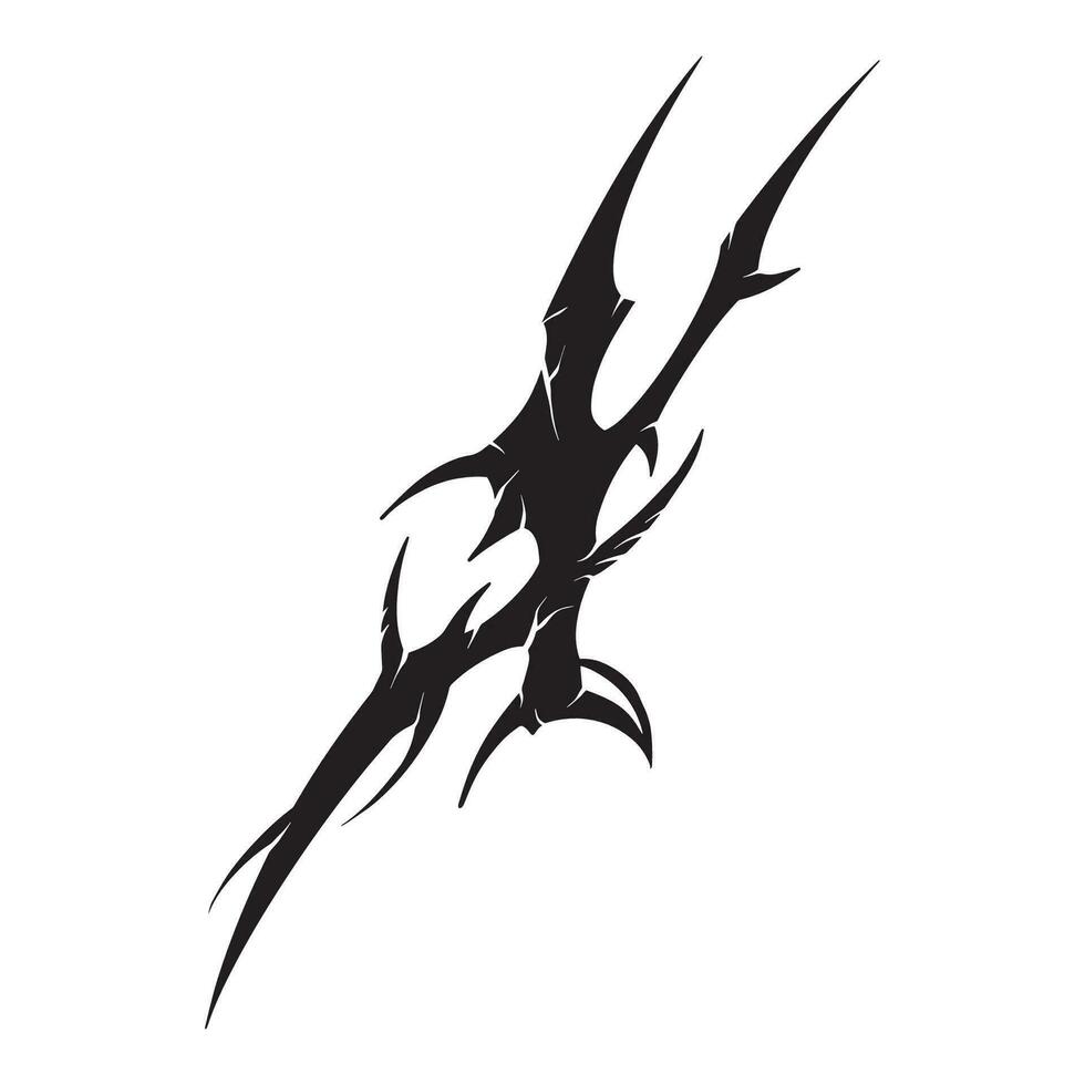 Spike Tribal  Shape, good for graphic design resources, printing on merch, posters, pamflets, tattoo art and more. vector