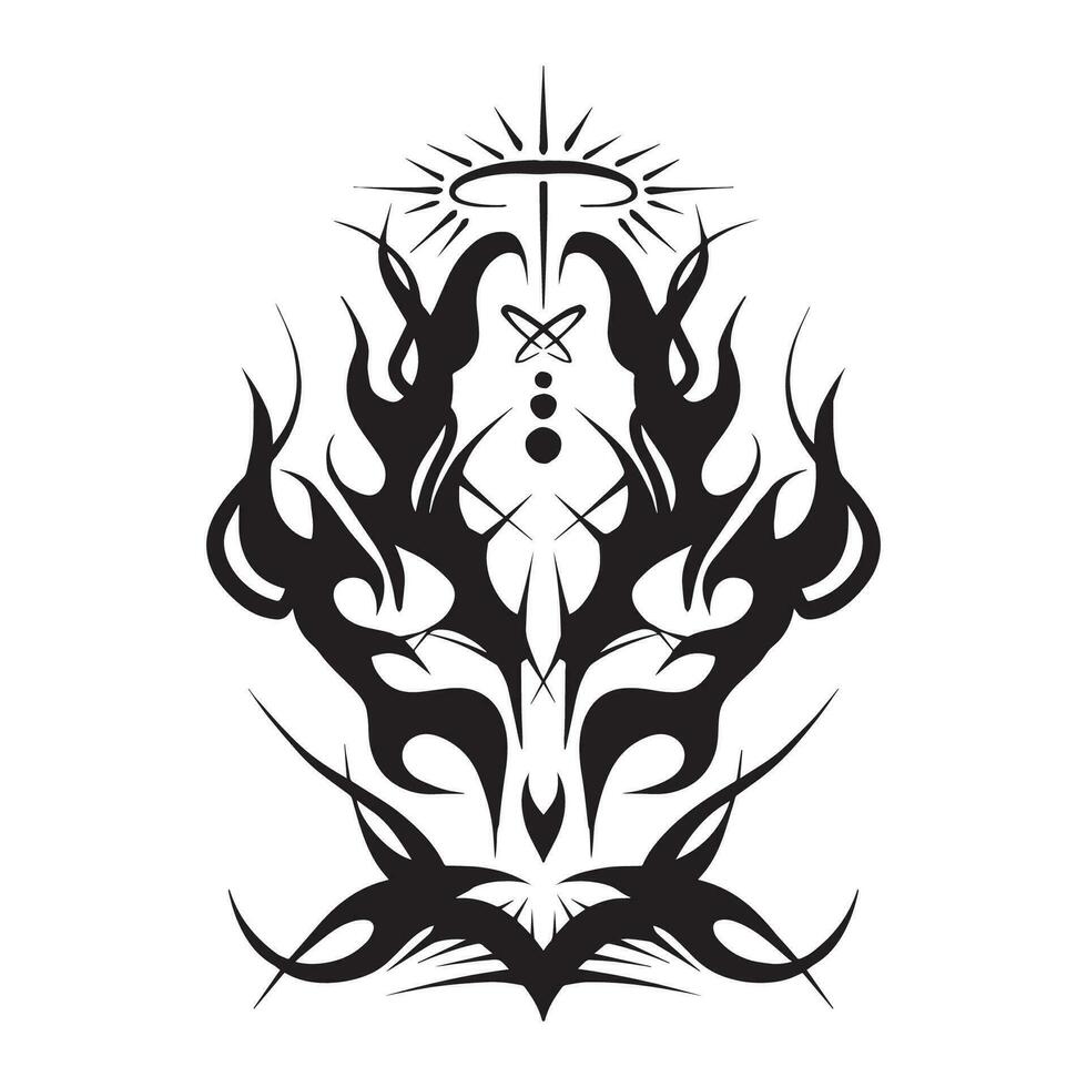Spike Tribal  Shape, good for graphic design resources, printing on merch, posters, pamflets, tattoo art and more. vector