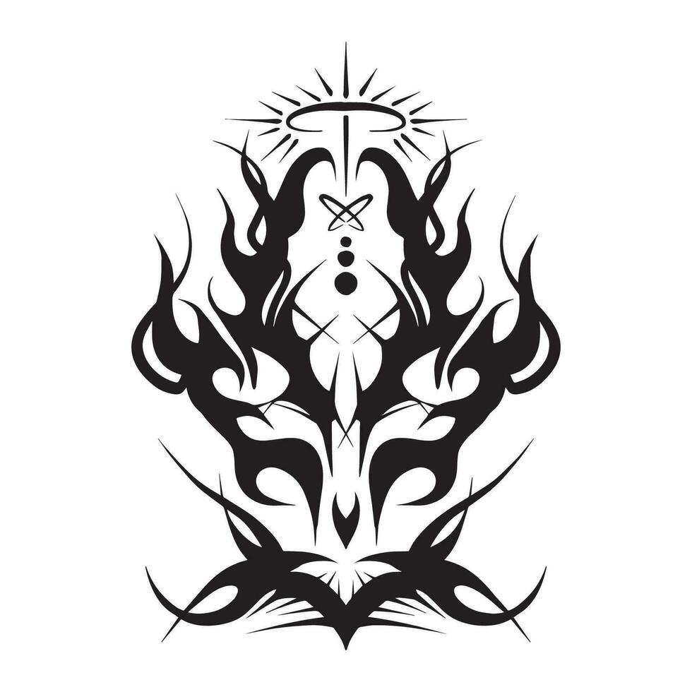 espiga tribal forma 03 , bueno para gráfico diseño recursos, impresión en mercancía, carteles, panfletos, tatuaje Arte y más. vector