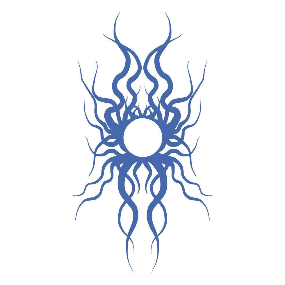 Blue Circle Tribal, good for graphic design resources, printing on merch, posters, pamflets, tattoo art and more. vector