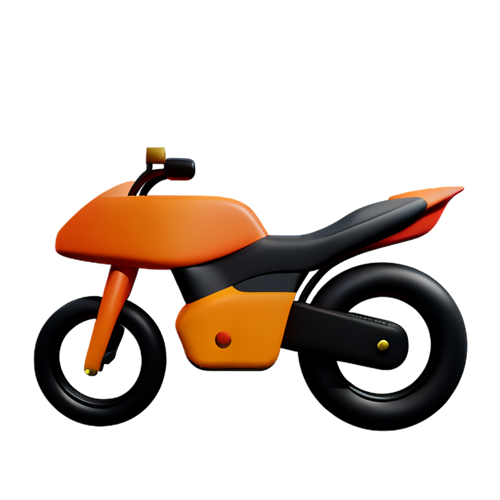 motorfiets 3d renderen icoon illustratie png