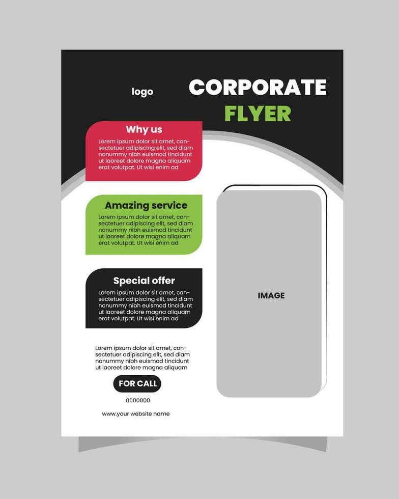 Creative flyer design vector