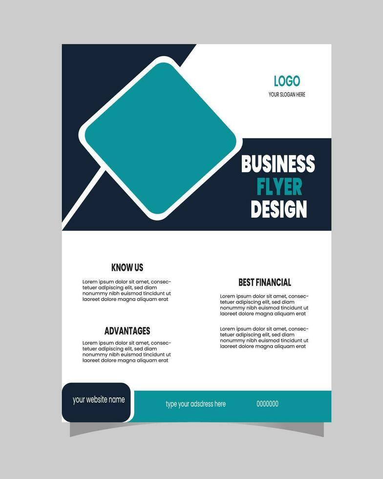 Creative flyer design vector