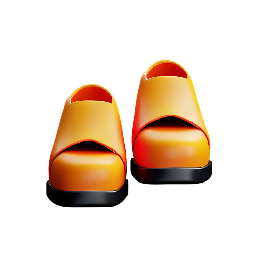 Shoes 3d rendering icon illustration png