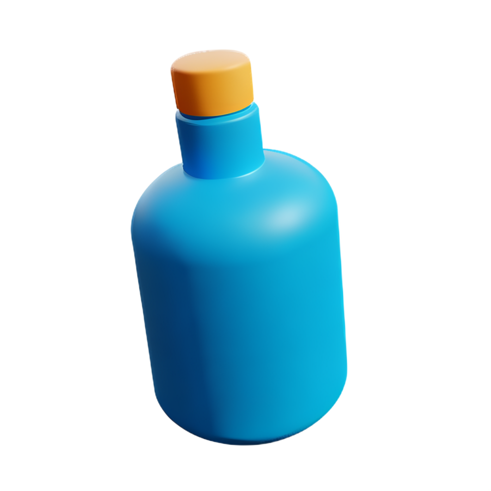 bottle 3d rendering icon illustration png