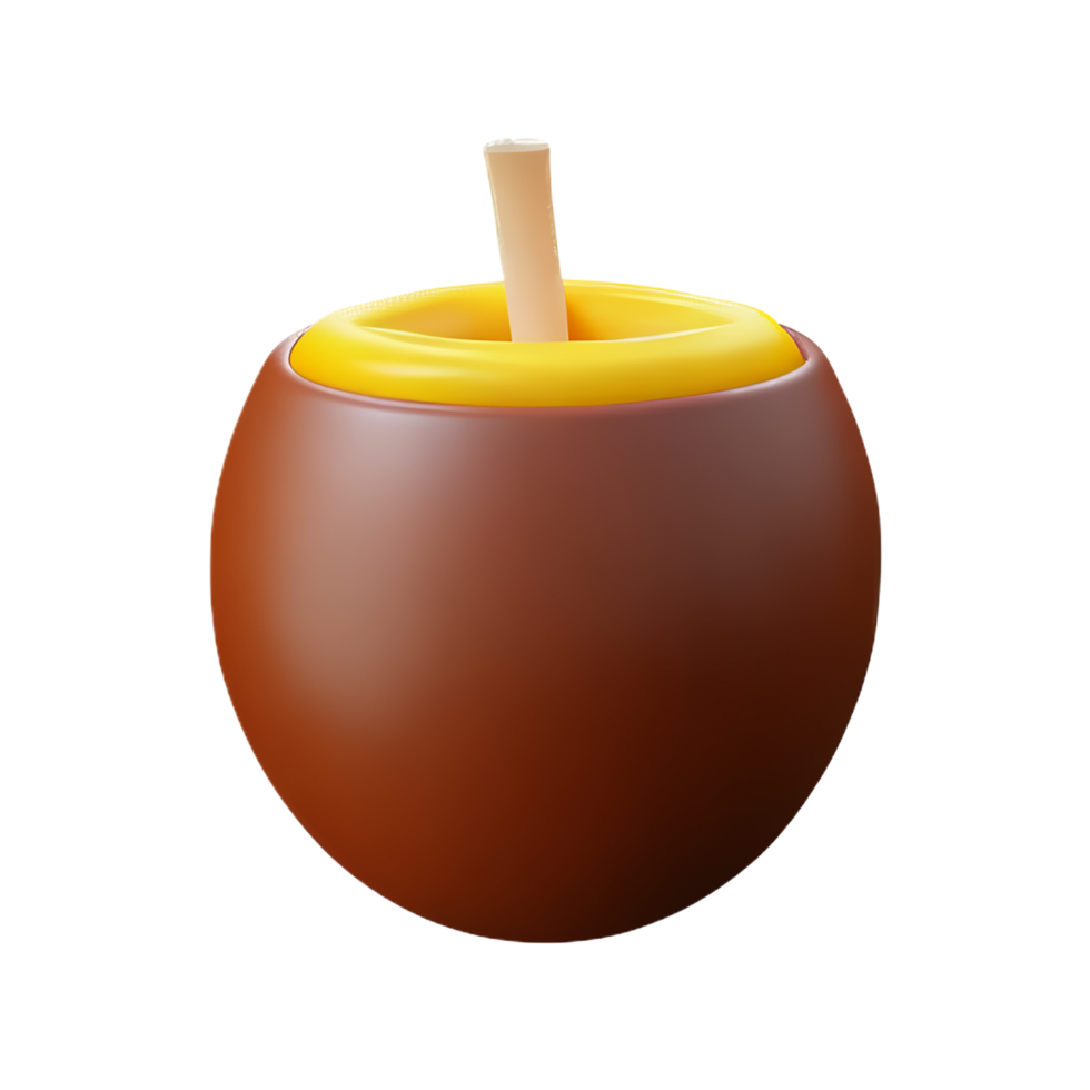 coconut 3d rendering icon illustration png
