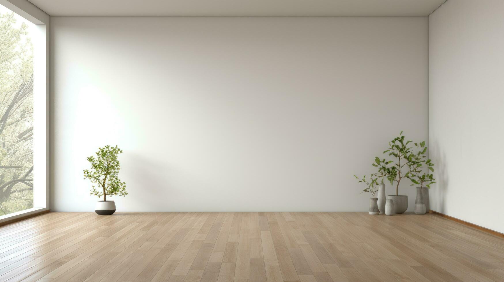 Empty room template photo