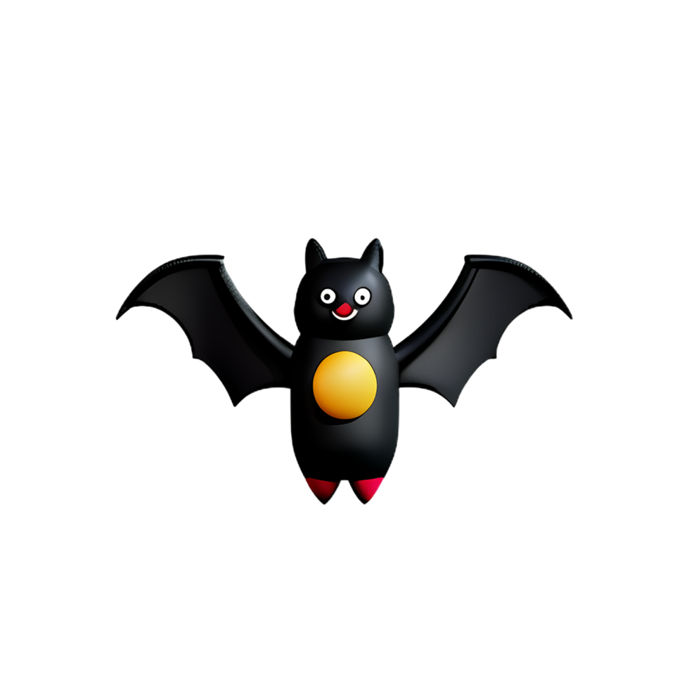 bat 3d rendering icon illustration png