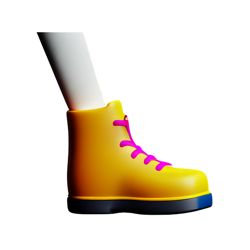 Shoes 3d rendering icon illustration png