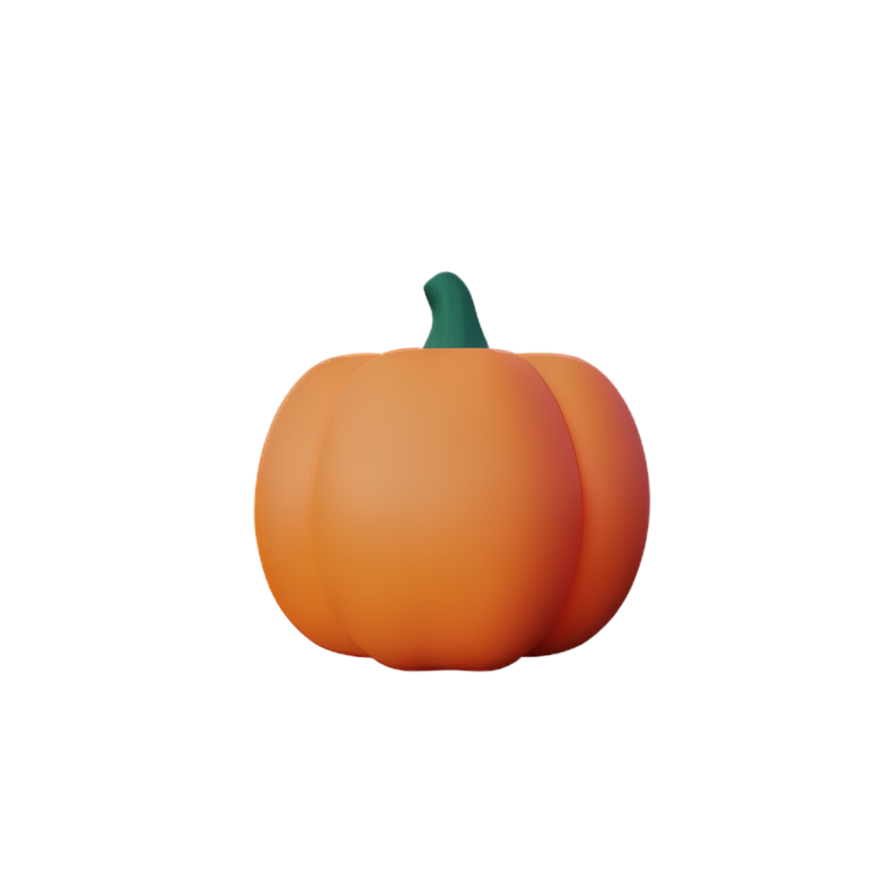 pumpkin  3d rendering icon illustration png